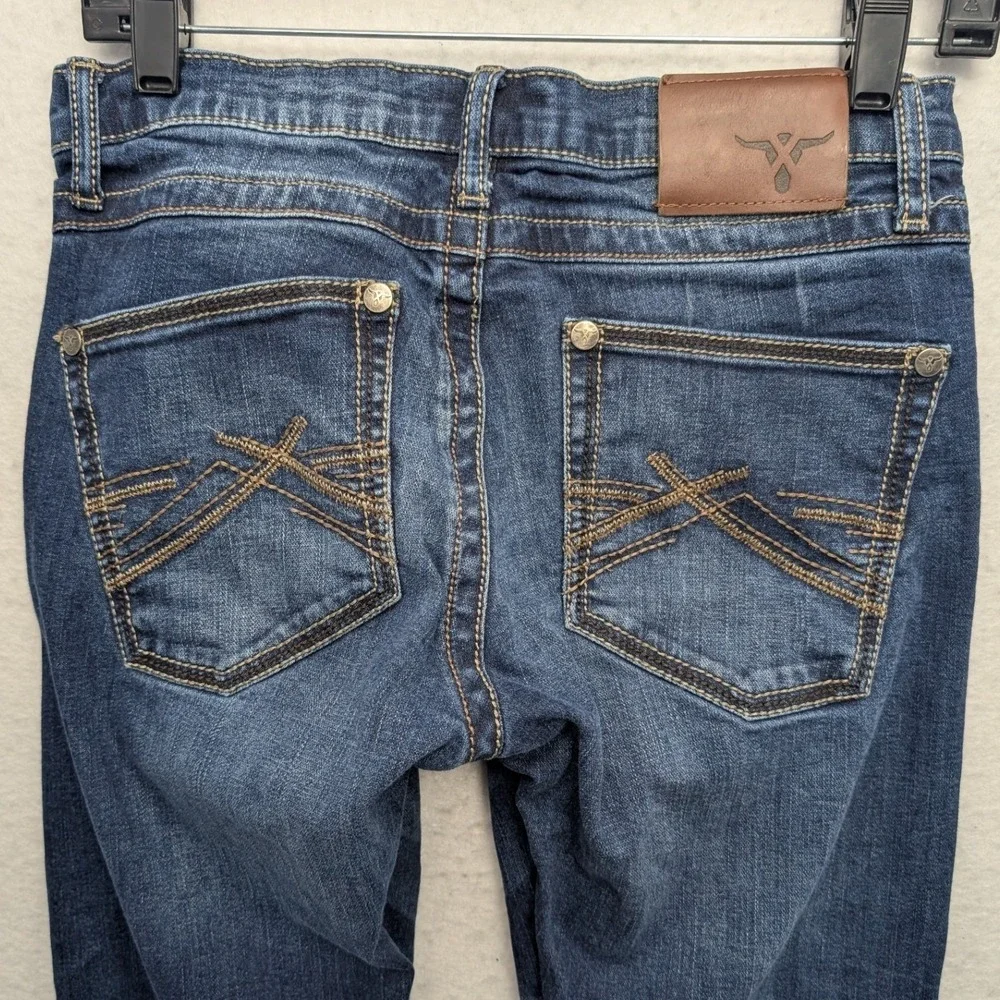 Wrangler 20X No. 44 Slim Straight Jeans Mens 28x32 Dark Wash - Picture 5 of 15